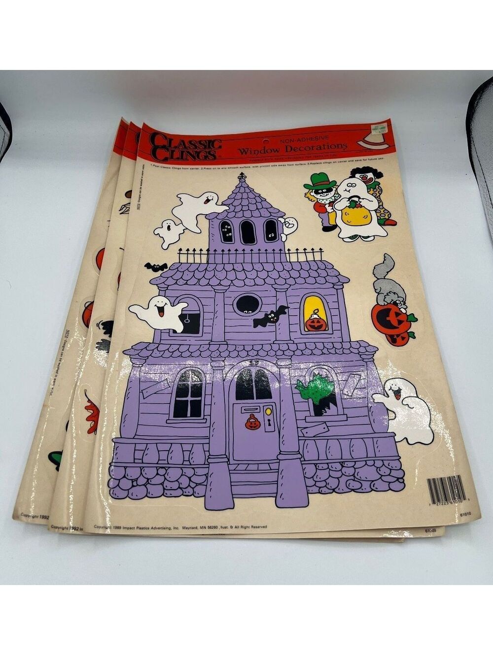 Vintage Hobby Lobby Halloween Window Clings Decorations